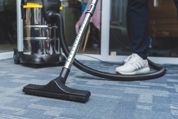 Office carpet tiles after a commercial clean